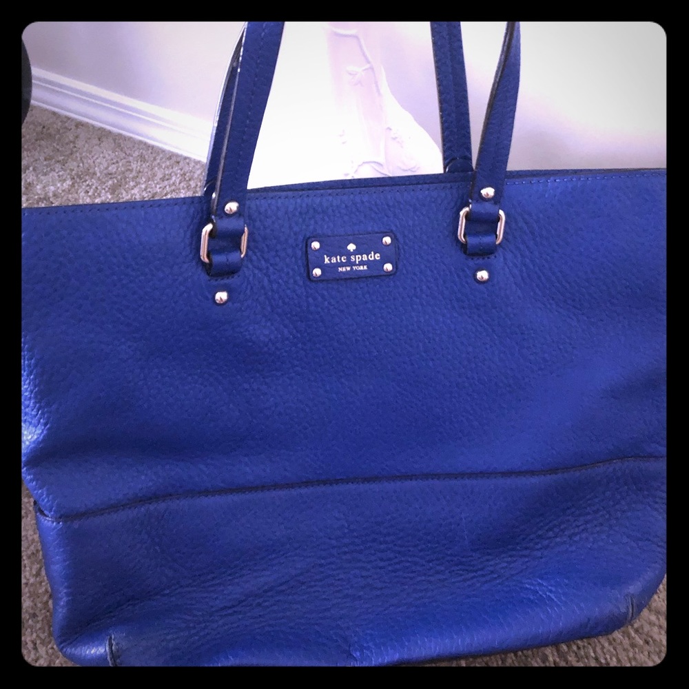 Beautiful blue Kate Spade tote purse
